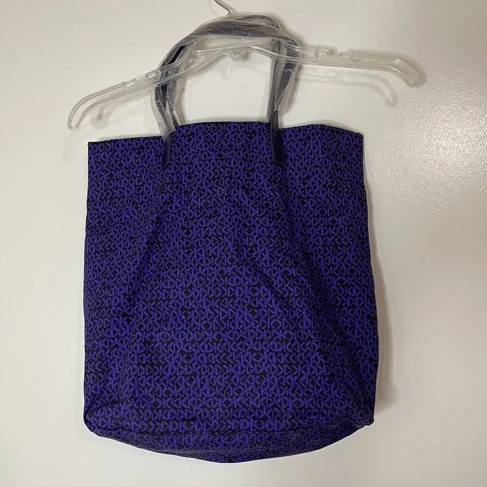 NWOT KENZO parfum purple logo canvas tote bag